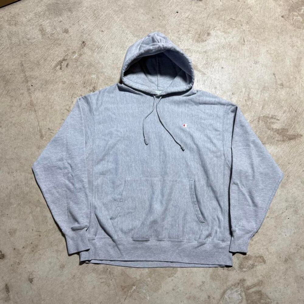 Heather Grey Champion Reverse Weave Hoodie
